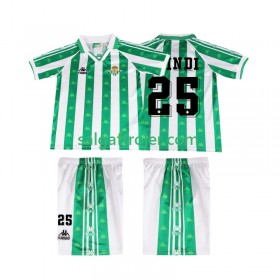 Real Betis FINIDI 25 Fodboldtrøjer Børn Retro Hjemmebanesæt 1996 1997 Kort ærmer